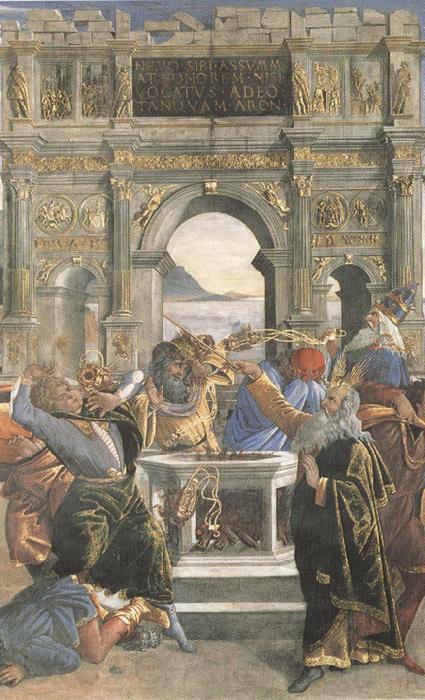 Sandro Botticelli Punishent of the Rebels (mk36) Norge oil painting art
